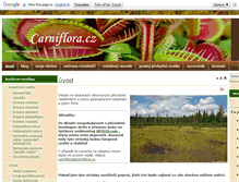 Tablet Screenshot of carniflora.cz